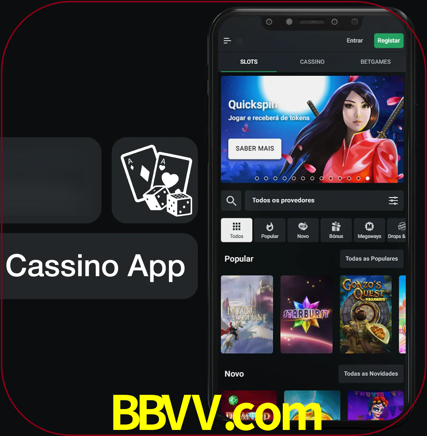 Jogue jogos de cassino e ganhe.